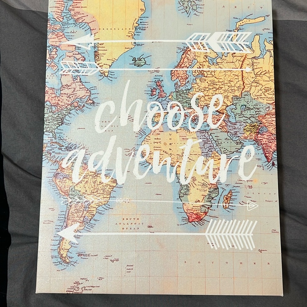 “choose adventure” Inspiration print on canvas
